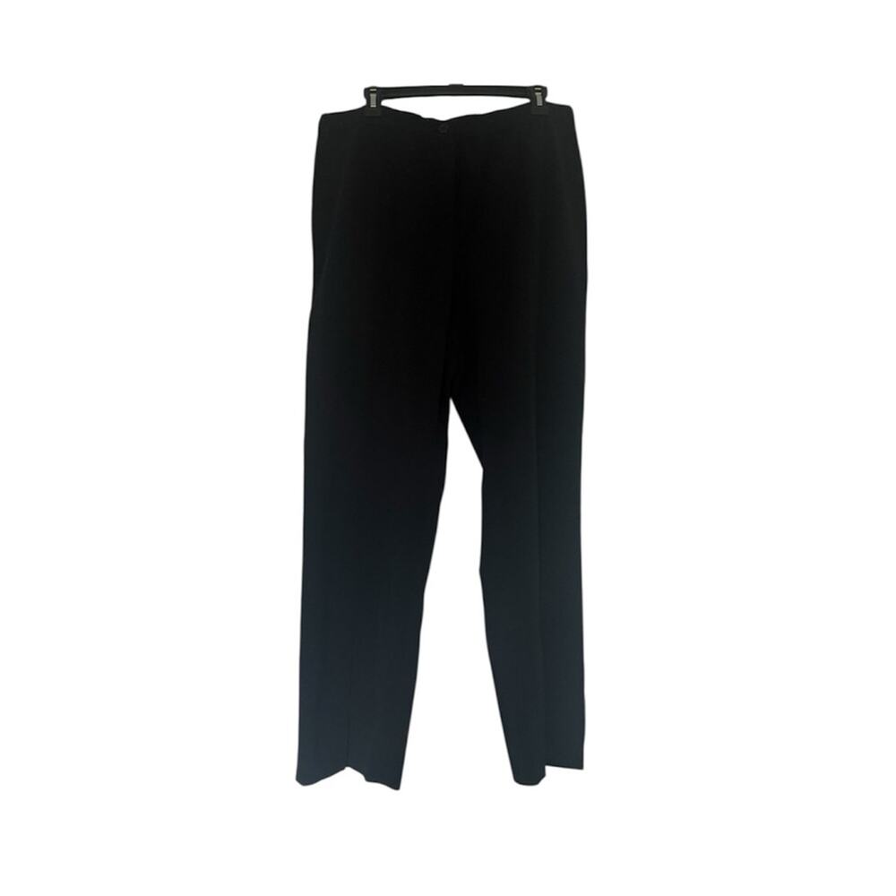 Slimsation by Multiples Black Ankle Pants Straight Split Hem Split Ankle 16